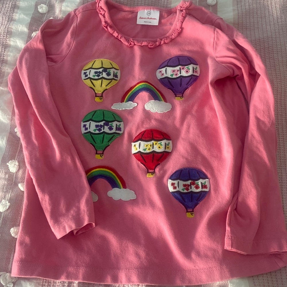 Hanna Anderson size 7/8 girls blouse